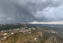 سحب ممطرة على مرتفعات منطقة جازان