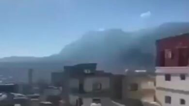 مشهد من مدينة تعز اليمنية