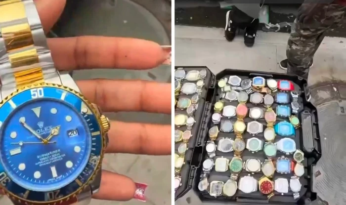 صورة متداولة لسلع فاخرة معروضة للبيع
